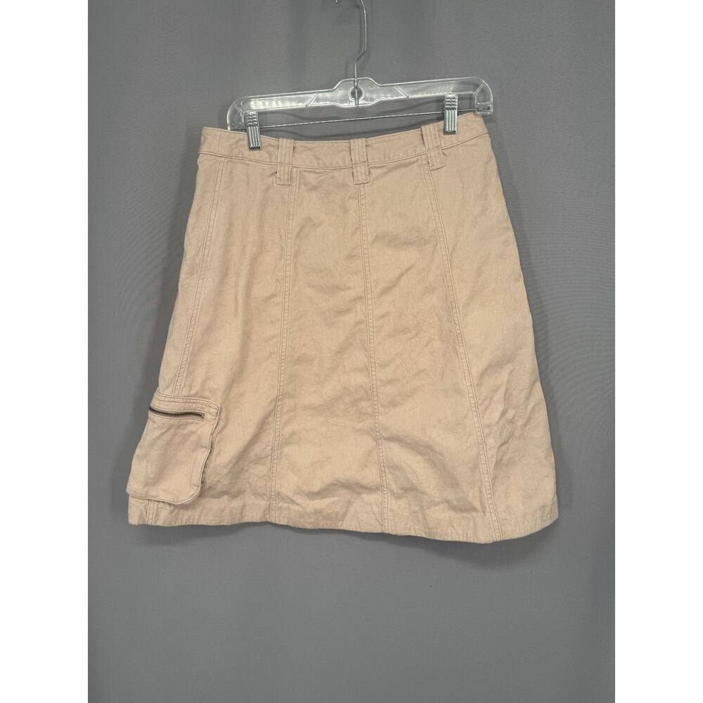 J. Jill Cargo Safari Skirt Womens Size 8 Pink Floral Pockets Cotton Summer - Picture 8 of 13
